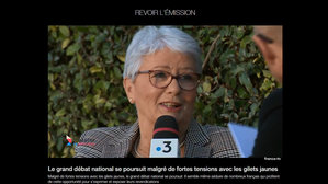 France 3 à Saint-Estève-Janson pour discuter du grand débat